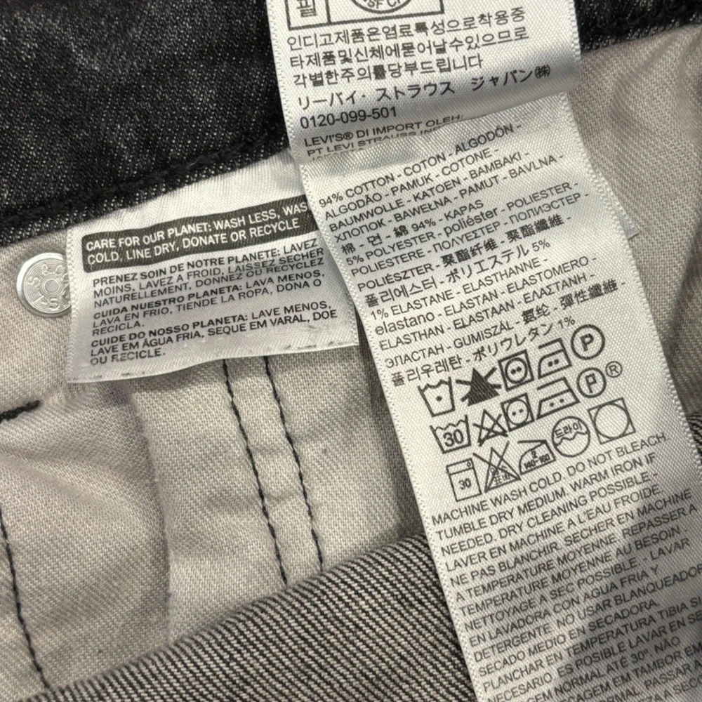 Levi's Black Straight Jean W 36 L 30 - Picture 9 of 10